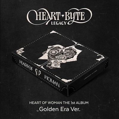 HEART OF WOMAN HEART BYTE:LEGACY 1st Album GOLDEN ERA Ver/2 CD+Foto Buch+7 Karte