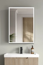 Illuminated LED Mirror Cabinet With BLUETOOTH Speaker 700x500mm Socket & Demist