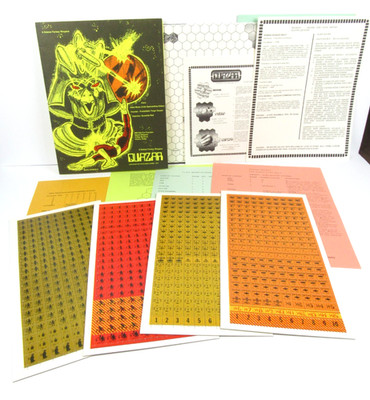 1977 Excalibre Games Quazar Sci-Fi Wargame Complete Unpunched