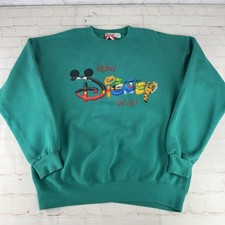Vintage 90's Walt Disney World Crewneck Sweatshirt Men's Medium - Made in USA