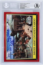 Ray Gilberti Star Wars Signed 2016 Topps Celebration Europe #2 BGS Card w/Insc