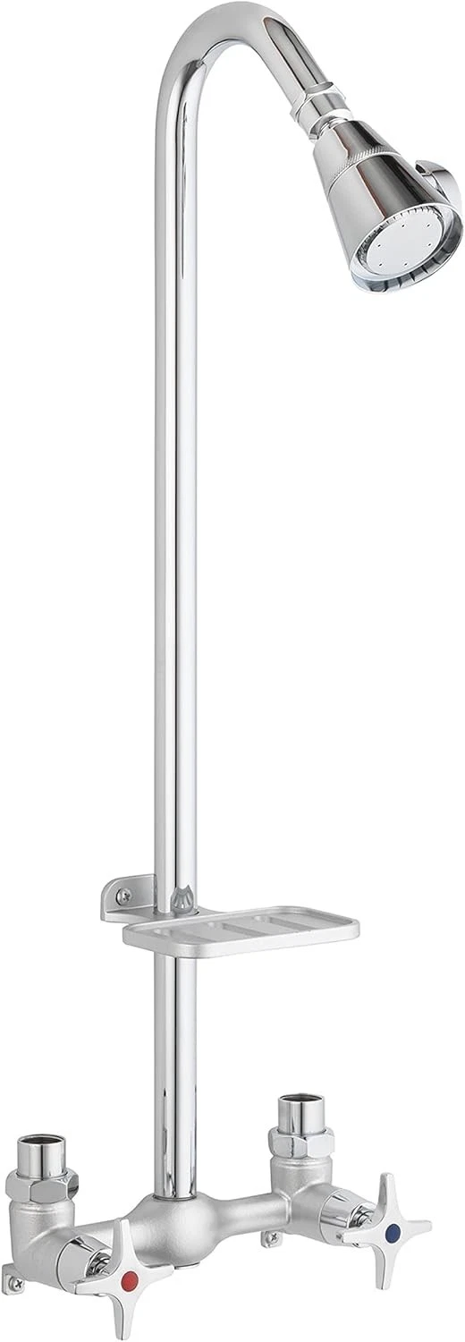 HOMEWERKS Indoor Outdoor Shower Kit 8.0-in x 8.18-in x 23.4-in Chrome NEW