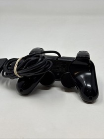 Sony PlayStation 2 PS2 DualShock 2 Controller Black Genuine OEM SCPH-10010 Works