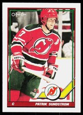 1991-92 O-Pee-Chee Patrik Sundstrom #451 New Jersey Devils