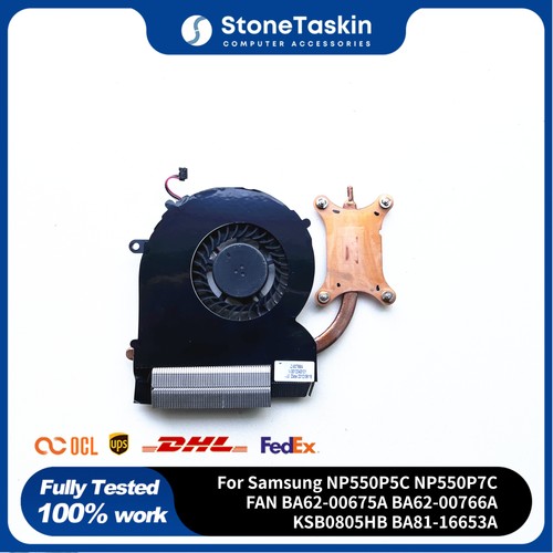 For Samsung NP550P5C NP550P7C FAN BA62-00675A BA62-00766A KSB0805HB BA81-16653A