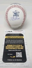 Zach Eflin Signed Auto Rawlings Official 2022 World Series Baseball JSA COA B2