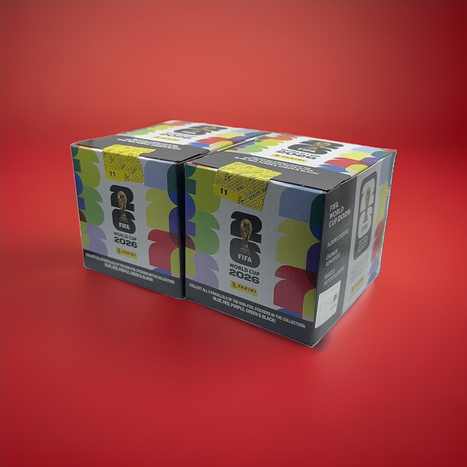 2026 Panini FIFA World Cup Stickers 2 Boxes 50 Sticker Packs US VERSION 