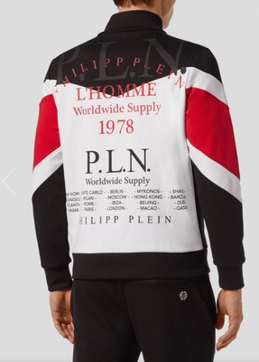 NWT $826 PHILIPP PLEIN JOGGING JACKET P.L.N.