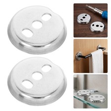 Silver Stainless Steel Towel Bar Bracket Mounting Hardware for Bathroom Repair