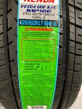 2 New 225 50 17 Kenda Vezda Uhp As K400 All Season Tires 2 New 225 50 17 Kenda Vezda Uhp As K400 All Season Tires