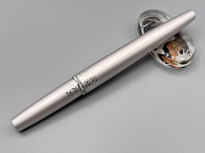 Vintage Pilot Short Fountain Pen Floral Pattern Pink 14K F Nib