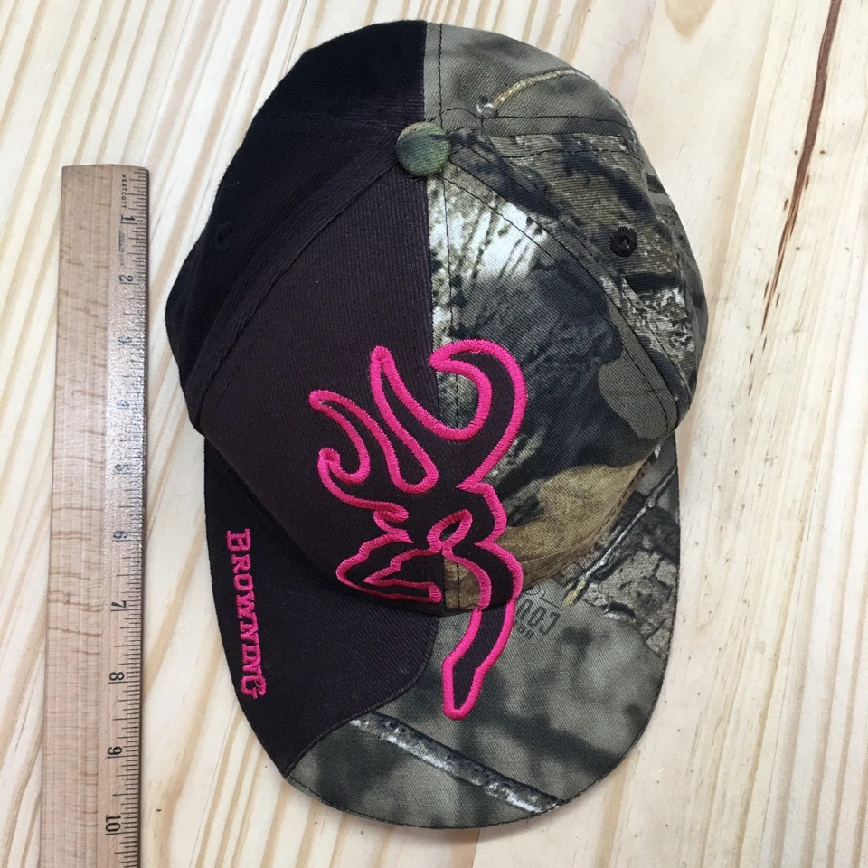 Gorra de béisbol Browning unisex marrón camuflada OS ala curva ajustable bordada Foto 4 de 4