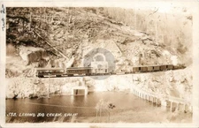 1920s Big Creek CA San Joaquin Eastern Railroad RPPC Photo Postcard COPY
