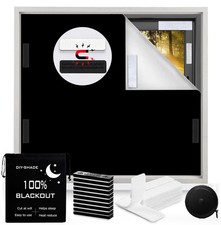100 Blackout Blind Magnetic Blackout Window Cover 118 x 57Inch,Black Out Cur...