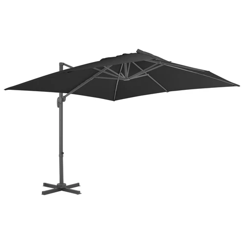 vidaXL Ampelschirm mit Aluminium-Mast 400x300 cm Terrakotta - Bild 5 von 23