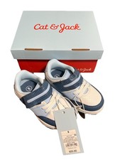 Cat Jack Toddler Hudson Sneakers Blue White Hook and Loop Size 6 NEW
