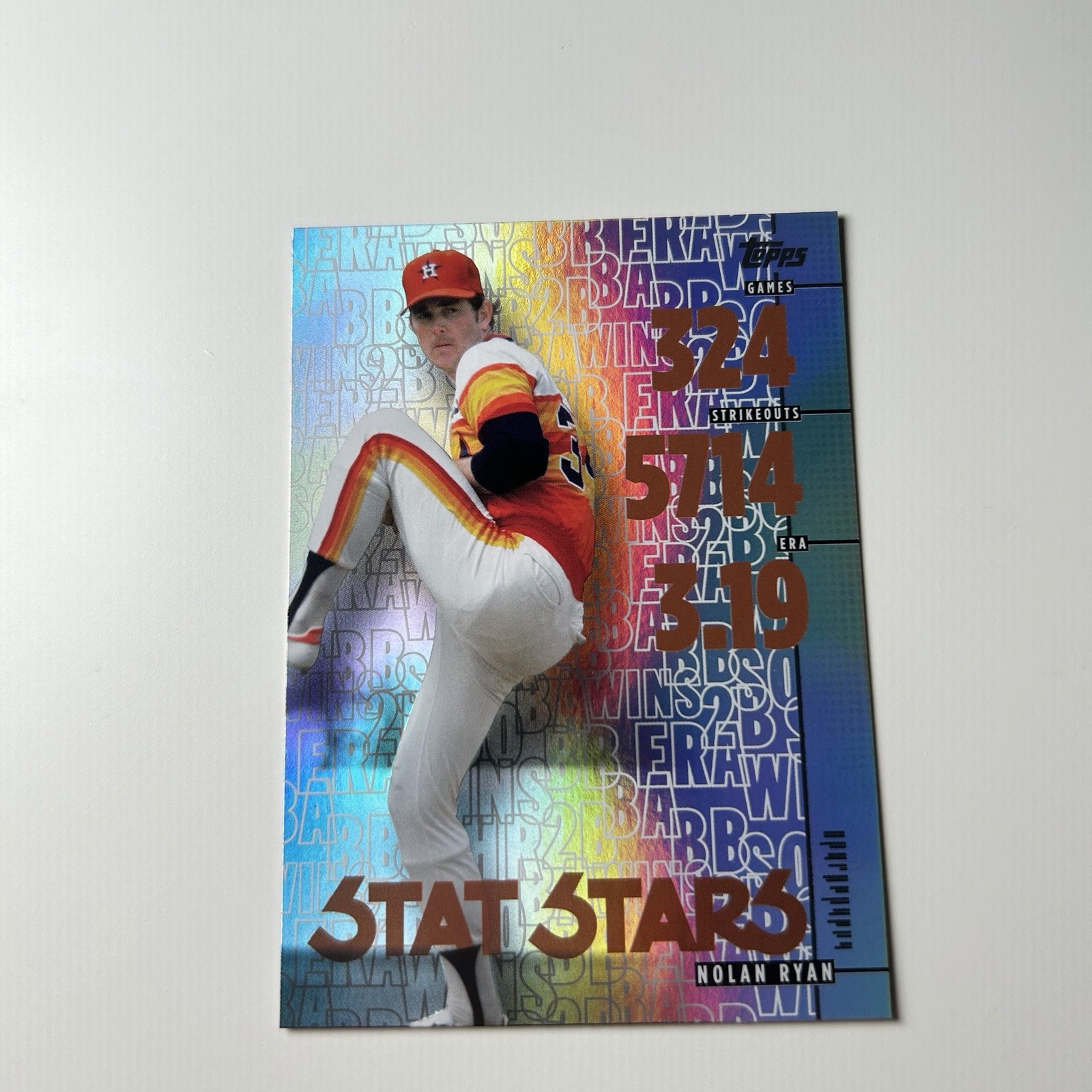 Nolan Ryan 2026 Topps Update Series Stat Stars Insert #SS-5 Astros HOF ...
