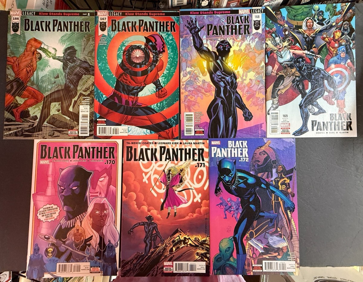 Black Panther (1977) Lot of 7 #166-172 Marvel Comics 2018 VF/NM-NM