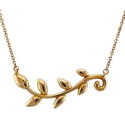 Tiffany & Co. Olive Leaf Vine Halskette 18K Roségold 18,1''