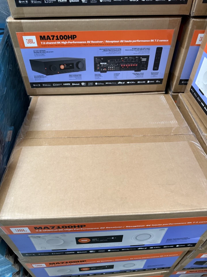 JBL MA7100HP 7.2-Channel 8K AV Performance Receiver (White) NEW ORIGINAL SEALED - Image 3 of 4