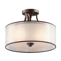 Braun Klassisch Deckenlampe Deckenleuchte 3X100W/E27 38,1X27,3 [Cm]