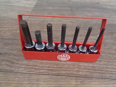 MAC Tools SAE Hex Allen Socket Set 3/8  Drive 7-Pc Set W/ Metal Storage Tray