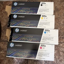 Set of  4  HP 305A LaserJet Toners C/M/Y/K M351 400 M451