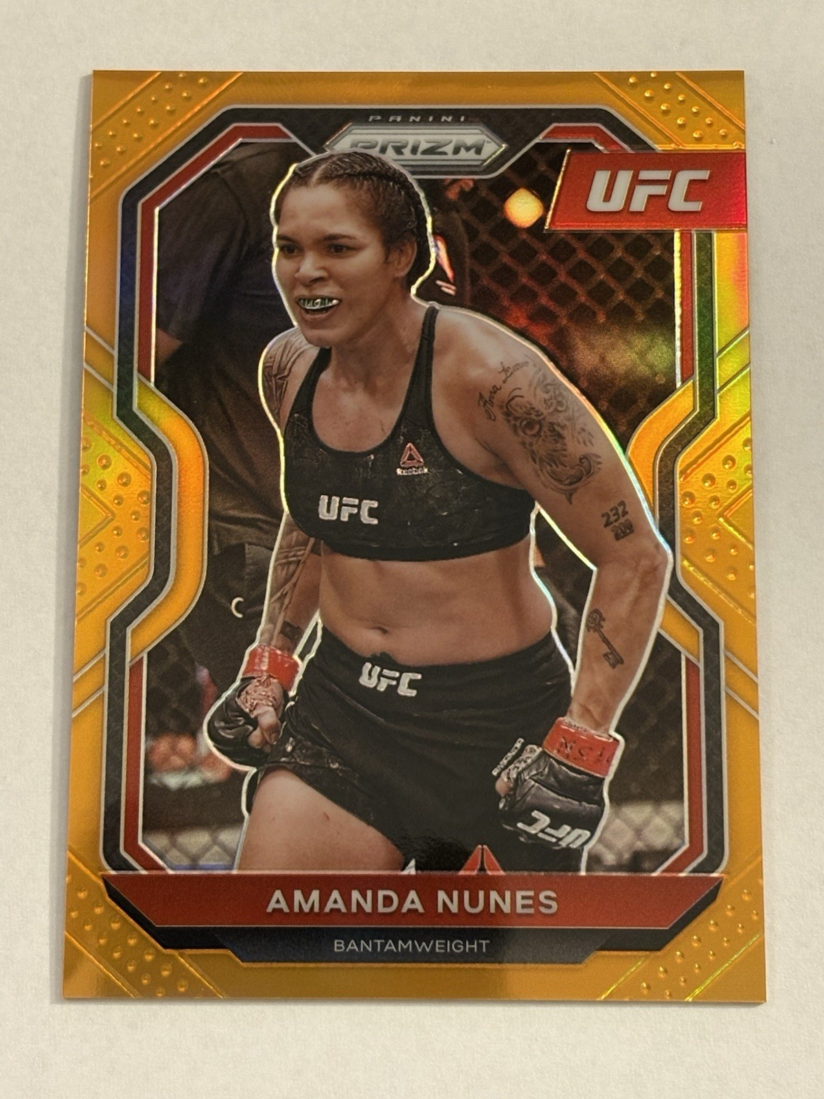 2021 Prizm Debut UFC Amanda Nunes Orange SP /99