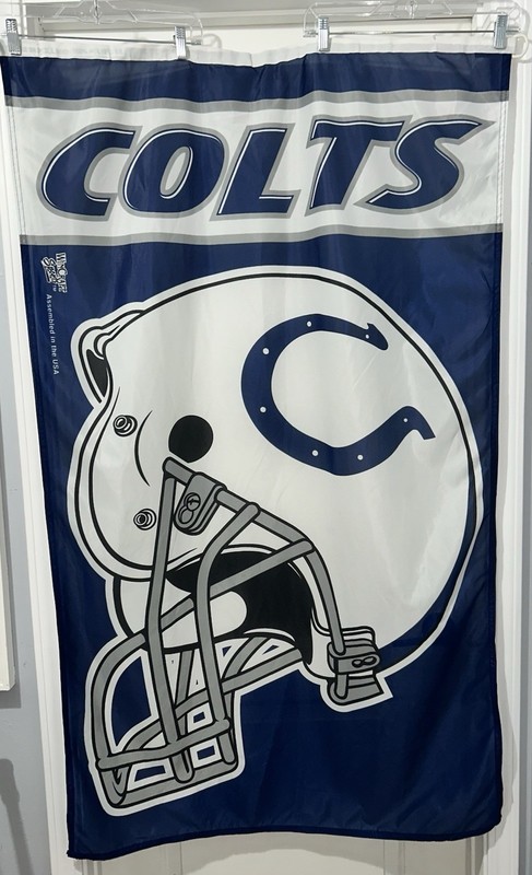 WINCRAFT SPORTS NFL FOOTBALL INDIANAPOLIS COLTS 3X5 PREMIUM FLAG HELMET MANNING