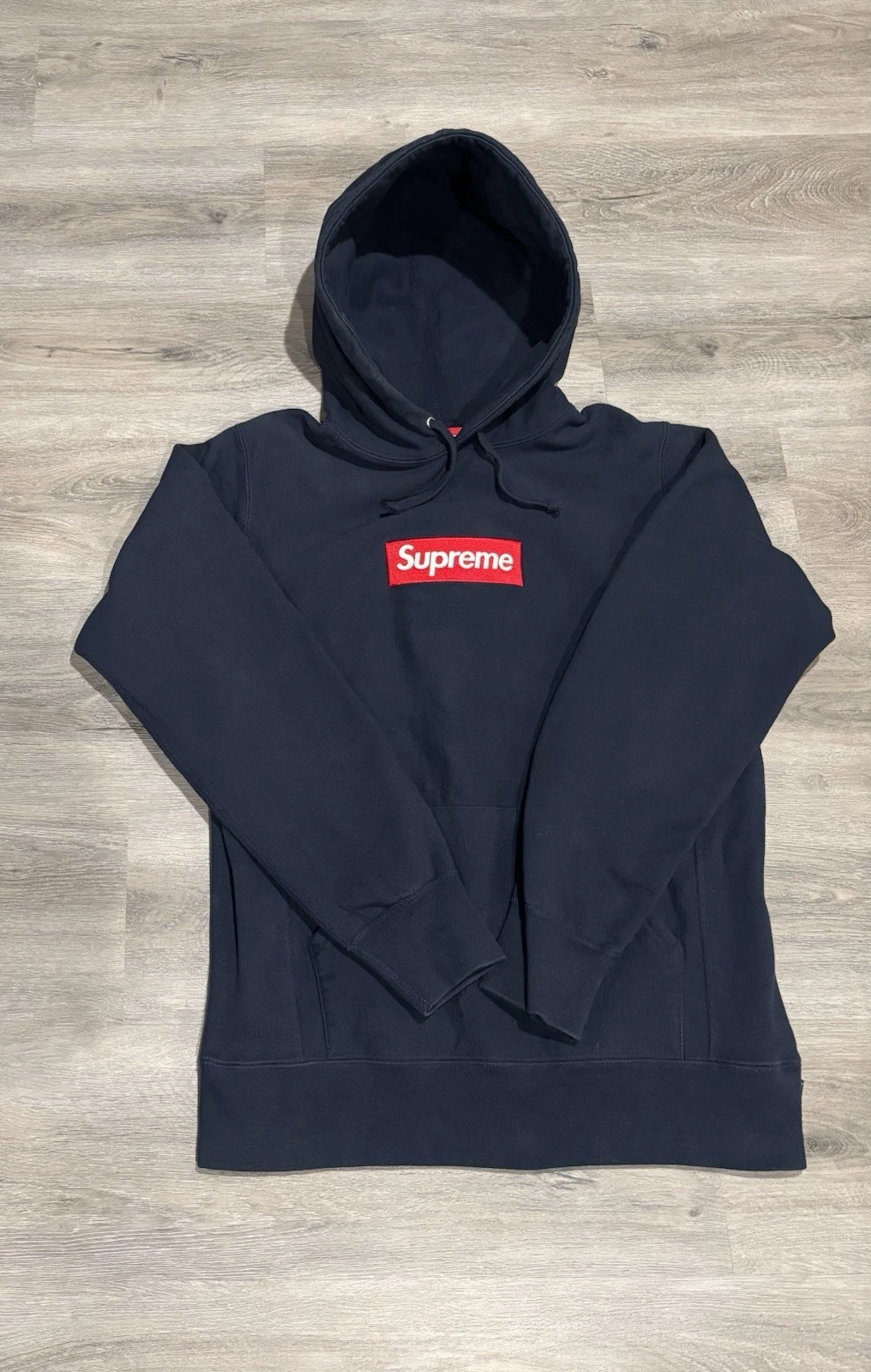 Sweat à capuche Supreme Box Logo 2016 bleu marine bogo sweat à capuche FW16