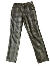 Early 2000s Authentic Dolce & Gabbana Plaid High Waist Wool Trousers 28” Waist