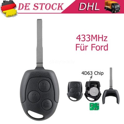 3Tasten Funk Schlüssel Fernbedienung für Ford Fiesta Focus Galaxy B C-Max Mondeo