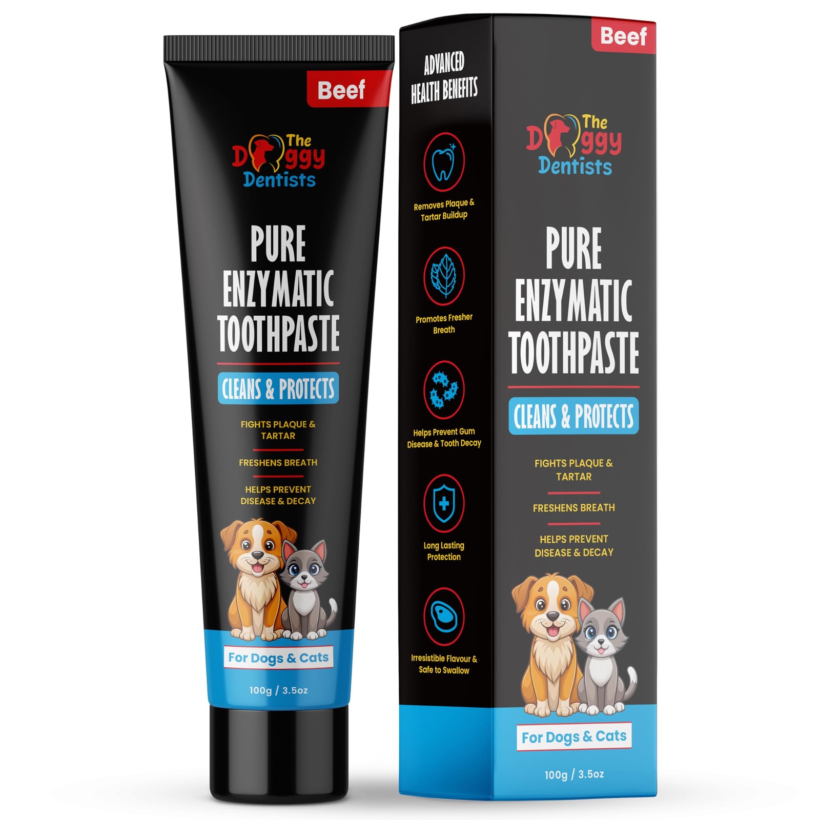 Vet Strength Pure Enzymatic Dog & Cat Toothpaste | 100g 100 g (Pack of 1)