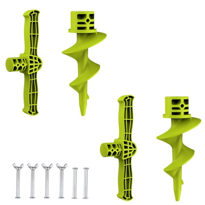#ad 2pack Dock Auger Kit PA6630% GF Handle and Auger for PVC Tubing Sandbar Fits $44.39