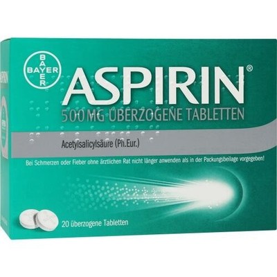ASPIRIN 500 mg überzogene Tabletten 20 St. PZN 10203603