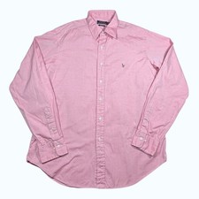 Polo Ralph Lauren Mens Classic Fit Pink Oxford Button Down Shirt 16 1/2 36-37