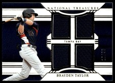 2024 National Treasures #GSQ-BT Brayden Taylor Game Gear Swatches Quad #/99