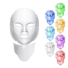 7 Colors LED Light Photon Face Mask Rejuvenation Skin Wrinkles Therapy Sealed