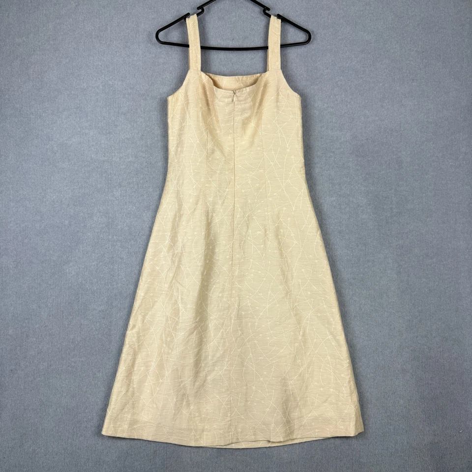 Vestido Robert Burton Mujer 10 Beige Forrado Ligero Foto 3 de 4