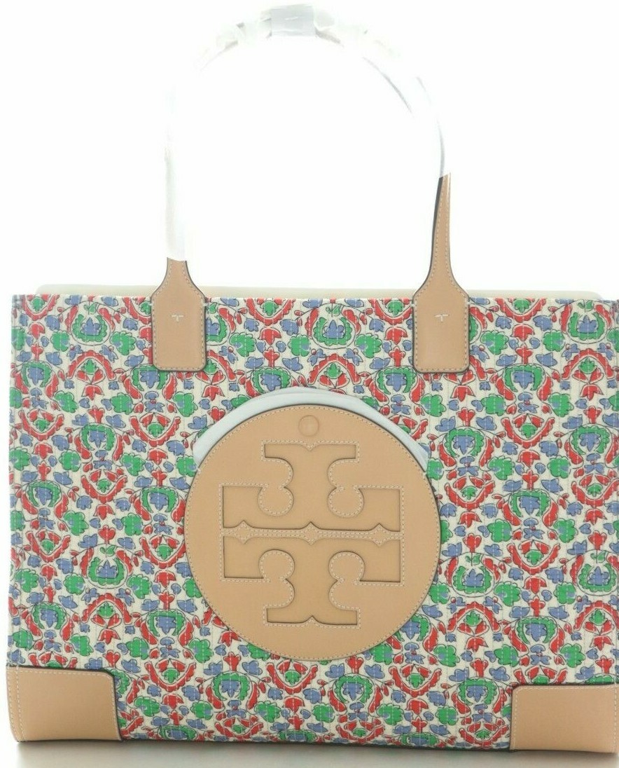 Tory Burch Ella Floral Quilted Tote Bag Legacy Paisley eBay
