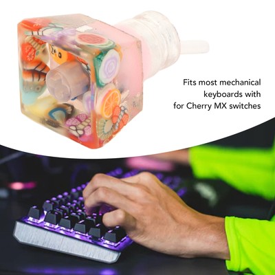 Resin Keycaps Hand Engraving Plug And Play Custom Keycaps Artisan Keycap For Set