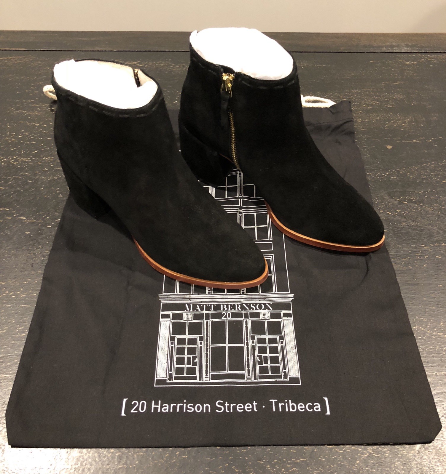 Matt Bernson Lido Ankle Booties Cowhide Pelle Nero Suede Donna Size 6 MB-166 Matt Bernson Lido Ankle Booties Cowhide Pelle Nero Nero Pelle Suede Donna Size 6 MB-166 7e42b7