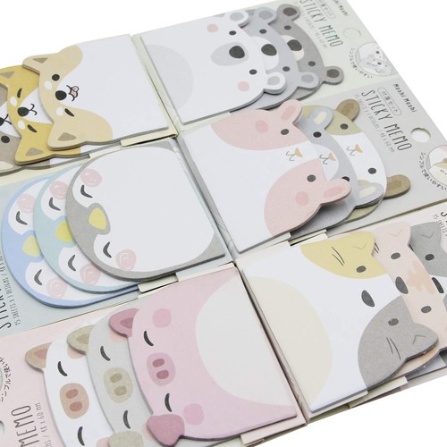 Cartoon Animal Sticky Notes - Pack of 12 - Cute & Creative Memo Pad Sets - Picture 6 of 9