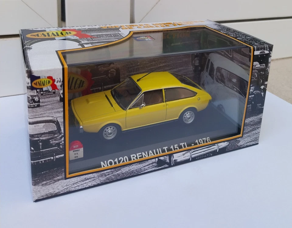 Renault 15 TL Phase II 1976 yellow Nostalgie 120 MIB 1:43 n 5 8 10 12 17 alpine - Immagine 2 di 4