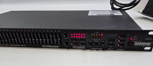 Sabine Graphi-Q GRQ-3101 Digital 31-Band EQ/Compressor Rack Mount PRO AUDIO - Picture 8 of 19