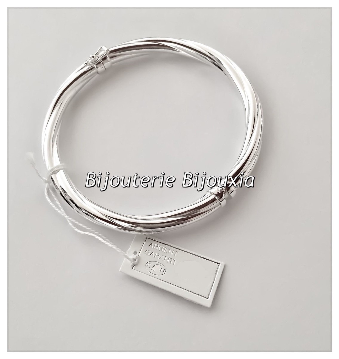 Bracelet Américain Torsadé Acier Inoxydable Texture Perlé - Homme Femme - Neuf Sans Boîte