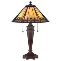 Elstead Arden Tischleuchte E27 2-Fach Bronze Patina
