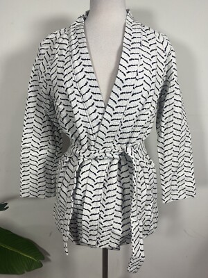 AYR Printed Blazer - BlackJackets, Clothing Size Medium