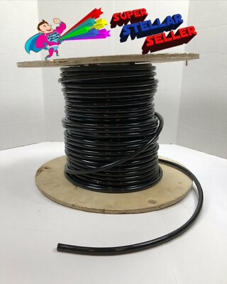 Leoni Cable PVC H07V2-K 600V Style 1015 105C 4 AWG Black Spool Tinned Copper