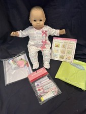 American Girl Bitty Baby Doll Pleasant Company and New Accessories Lot Brown Eye